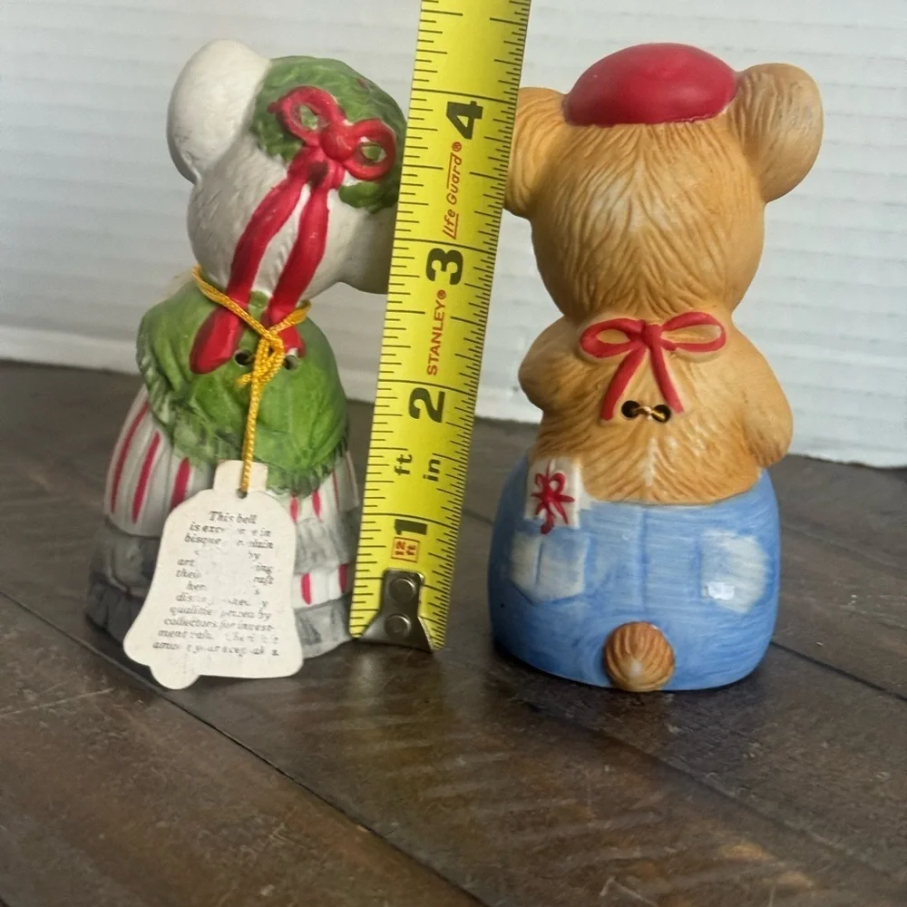 Critter Bells Charming Mouse and Bear Bells